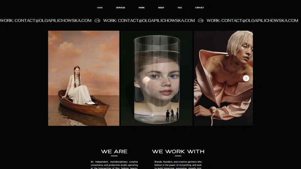 Homepage snapshot at launch