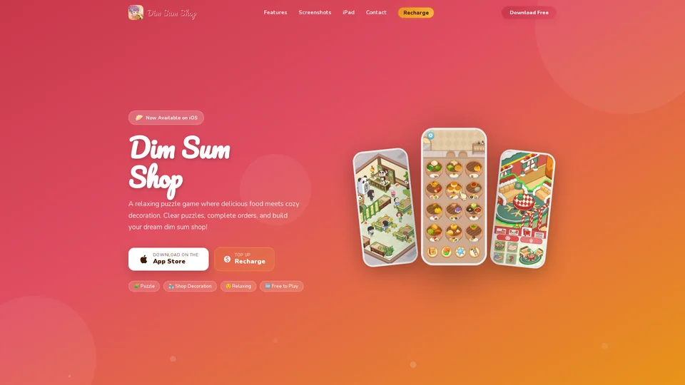 Homepage snapshot at launch
