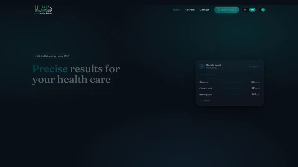 Homepage snapshot at launch