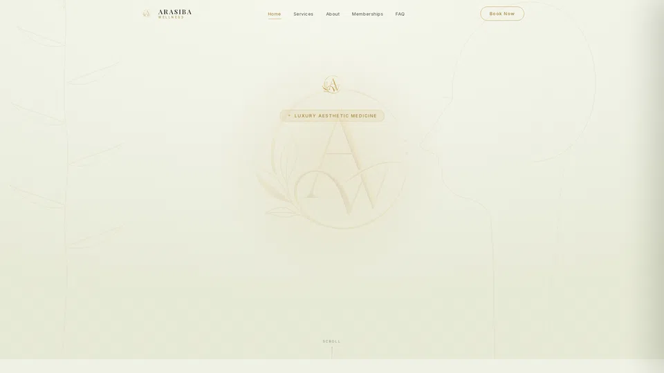 Homepage snapshot at launch