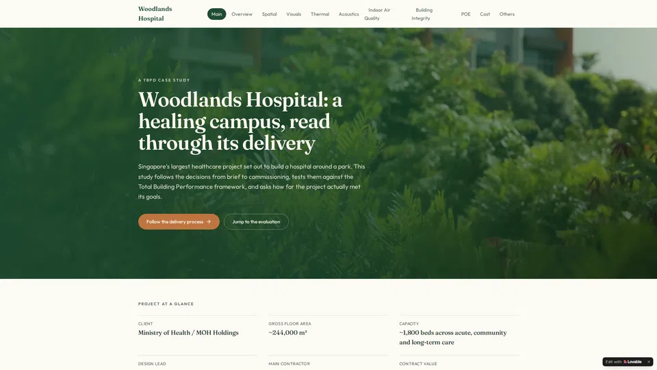 Homepage snapshot at launch