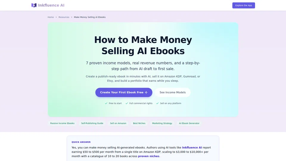 Homepage snapshot at launch