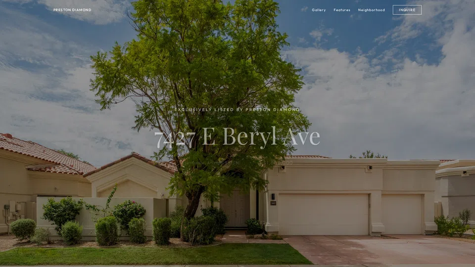 Homepage snapshot at launch