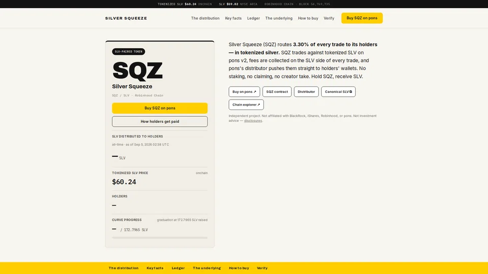 Homepage snapshot at launch