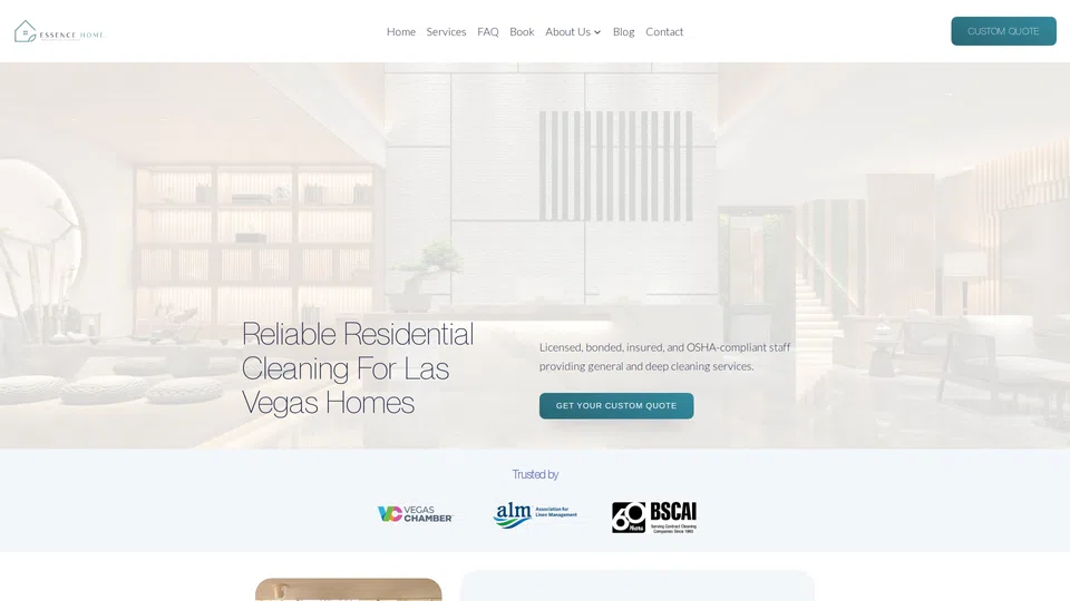Homepage snapshot at launch