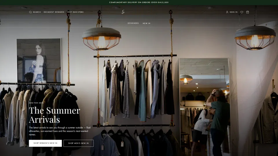 Homepage snapshot at launch