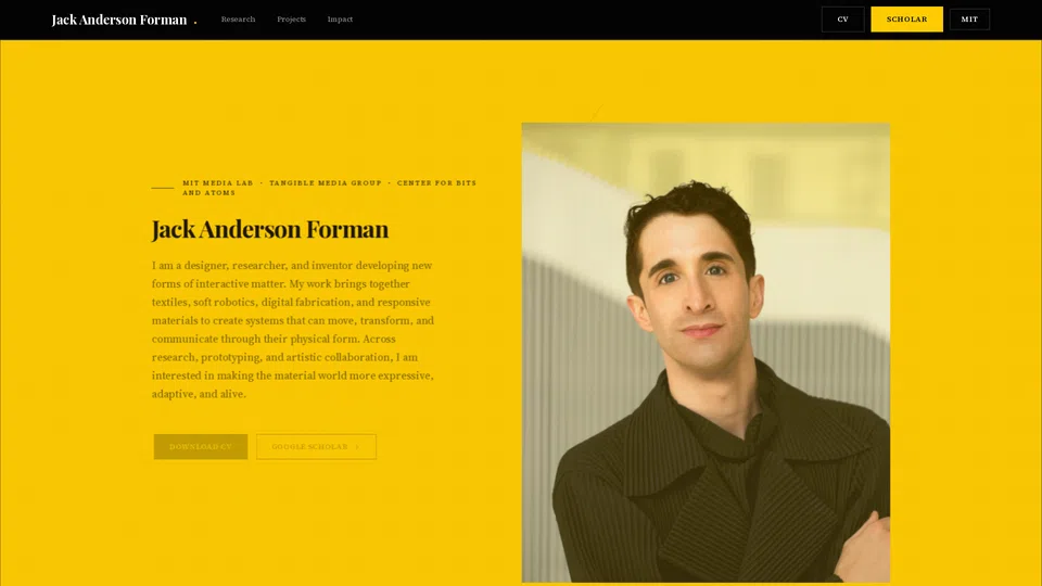 Homepage snapshot at launch