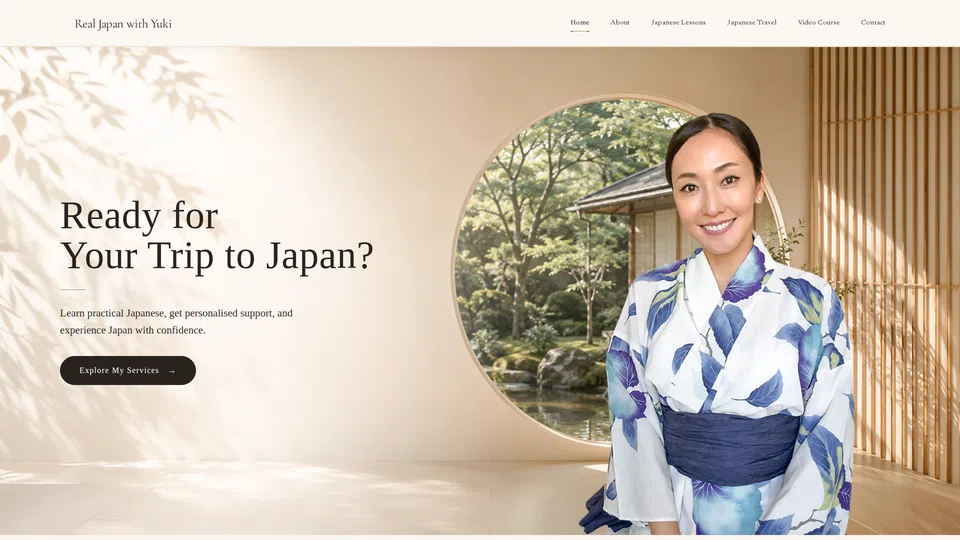 Homepage snapshot at launch