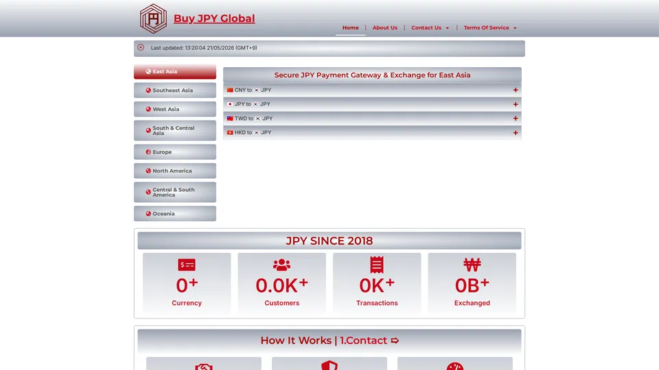 Homepage snapshot at launch