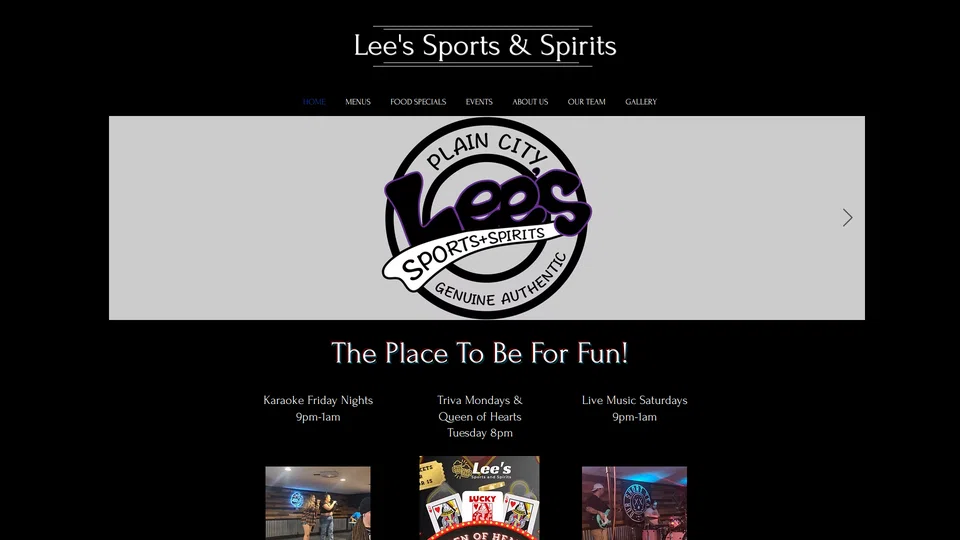 Homepage snapshot at launch