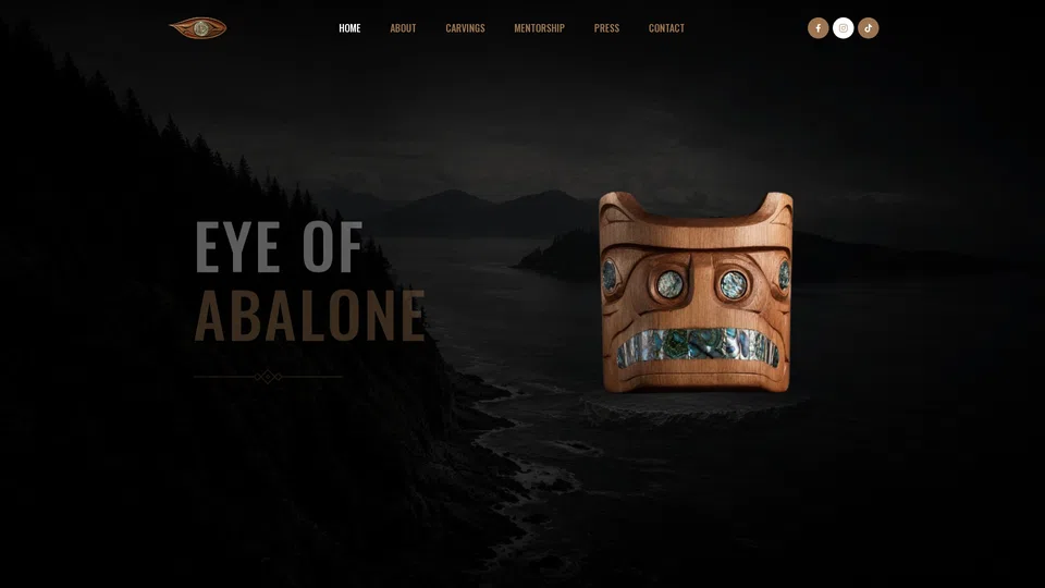 Homepage snapshot at launch