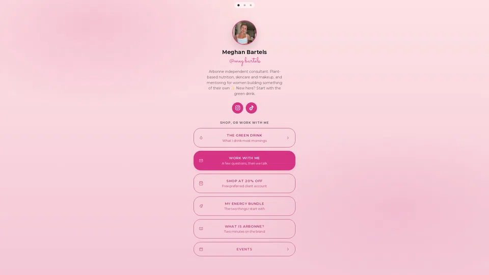 Homepage snapshot at launch