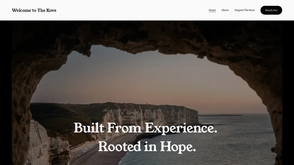 Homepage snapshot at launch