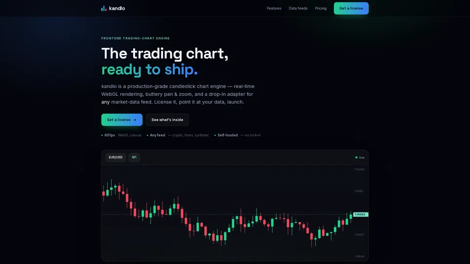 Homepage snapshot at launch