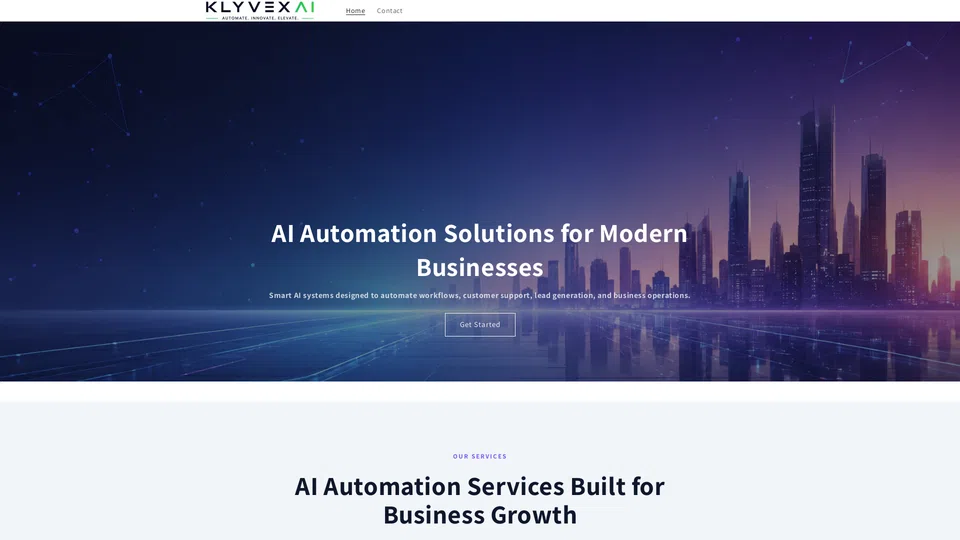 Homepage snapshot at launch
