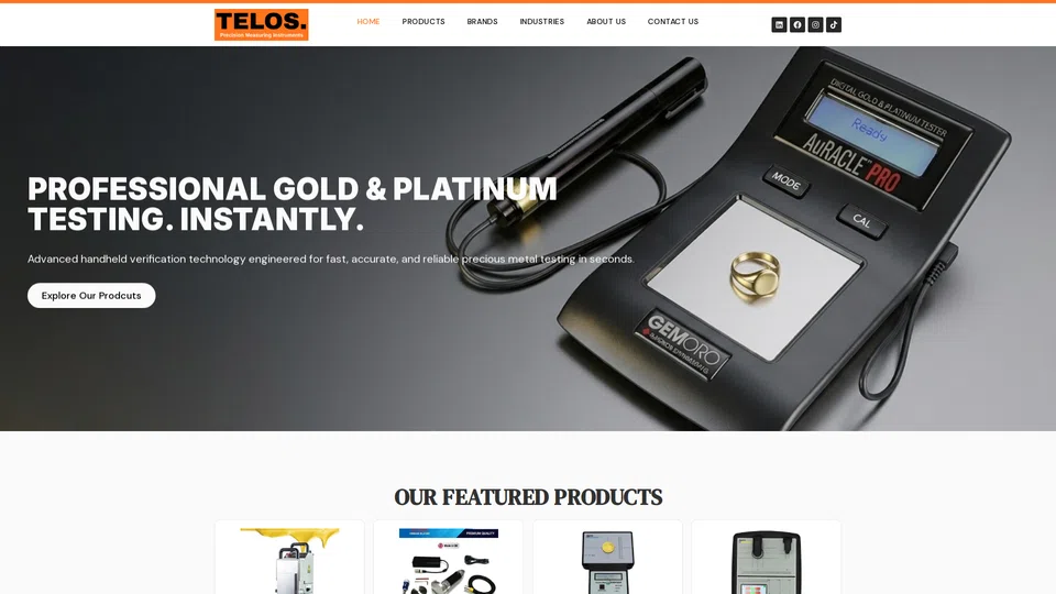 Homepage snapshot at launch