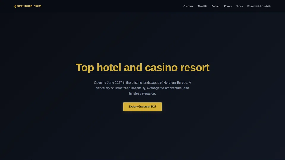 Homepage snapshot at launch