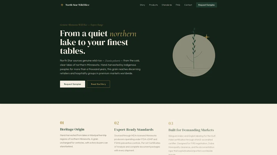 Homepage snapshot at launch