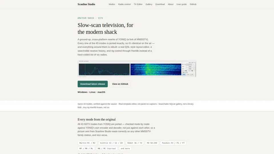 Homepage snapshot at launch