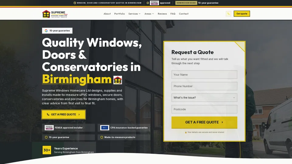 Homepage snapshot at launch