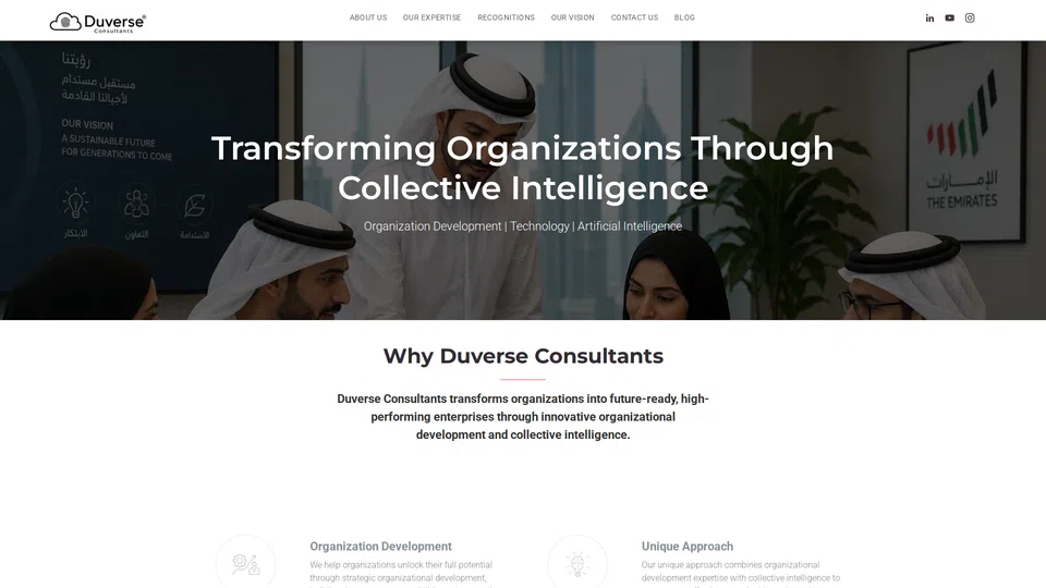Homepage snapshot at launch
