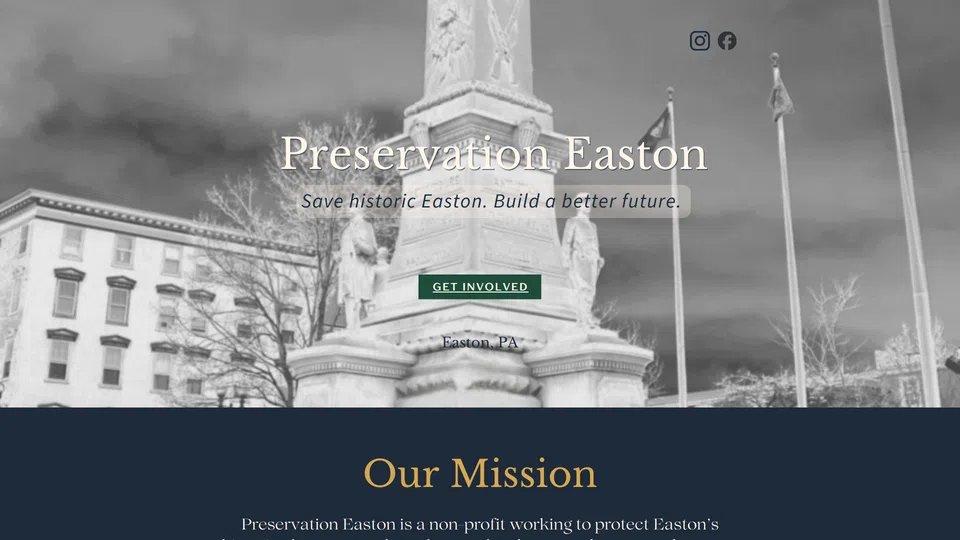 Homepage snapshot at launch