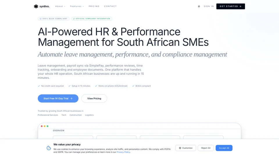 Homepage snapshot at launch