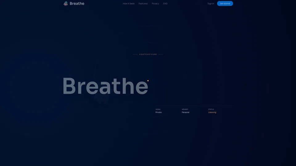 Homepage snapshot at launch