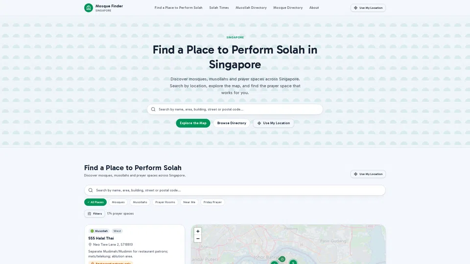 Homepage snapshot at launch