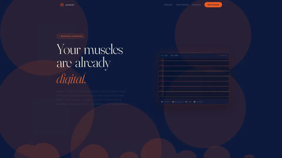 Homepage snapshot at launch