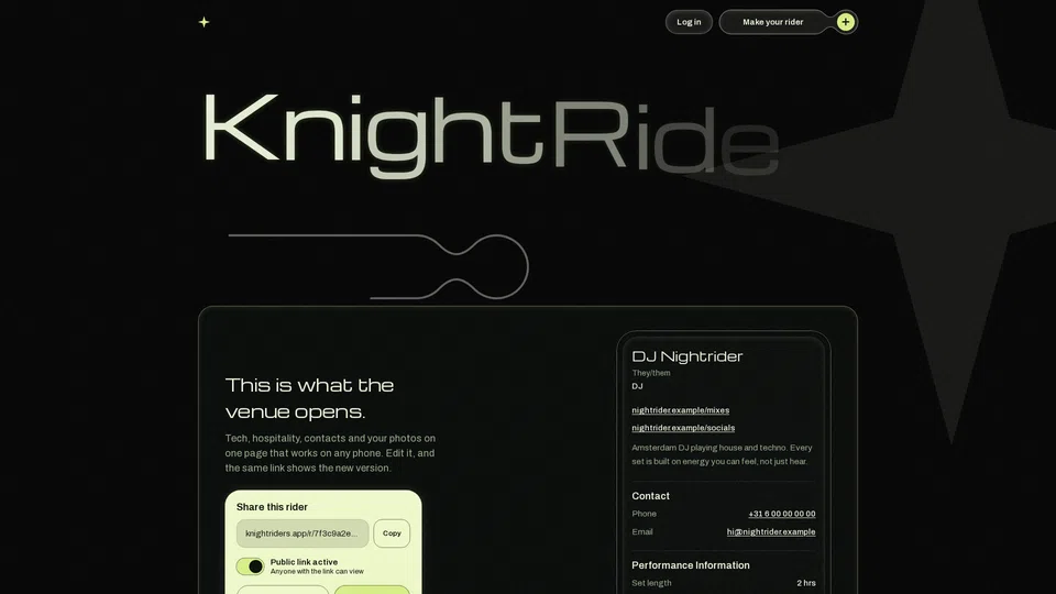 Homepage snapshot at launch