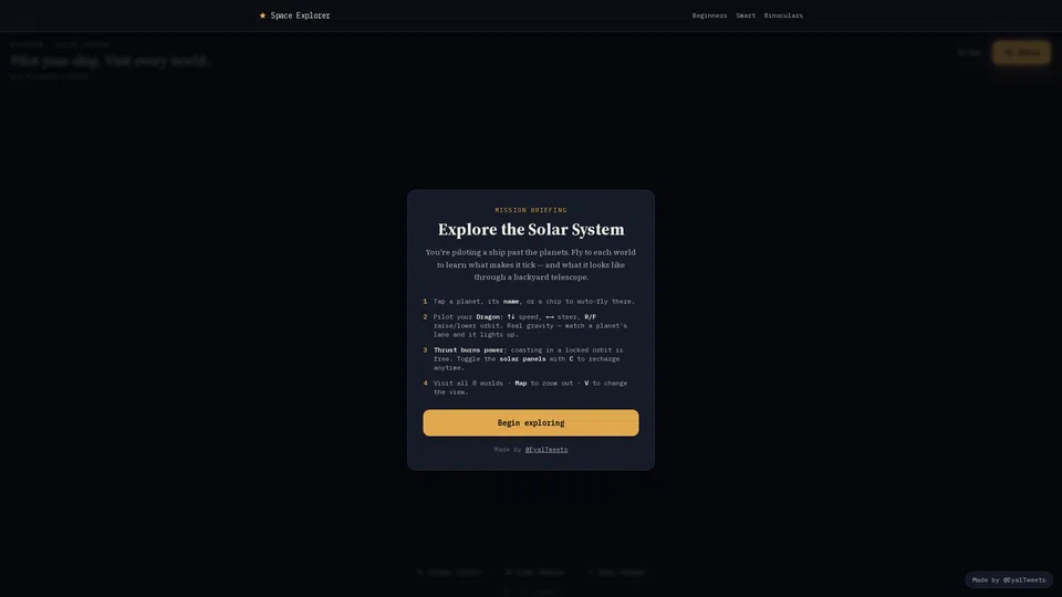 Homepage snapshot at launch