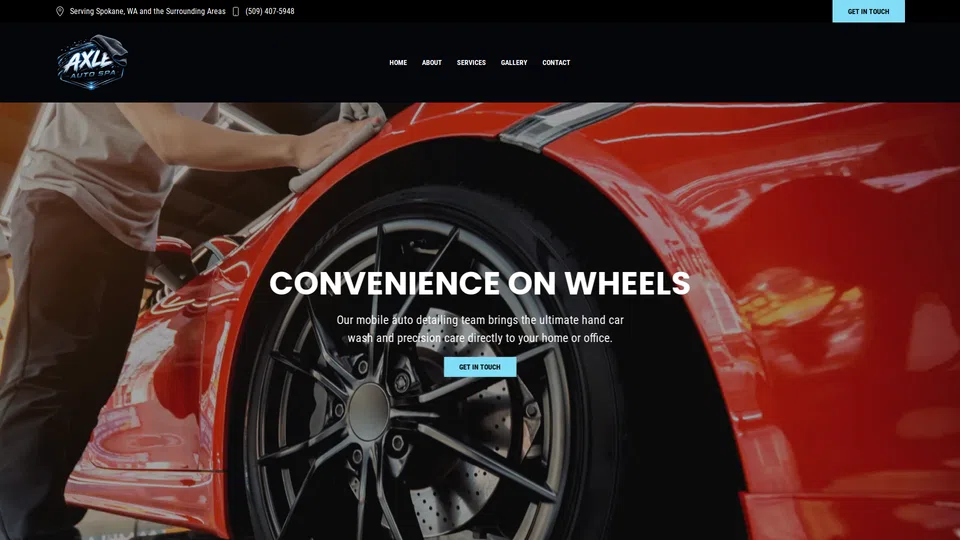 Homepage snapshot at launch