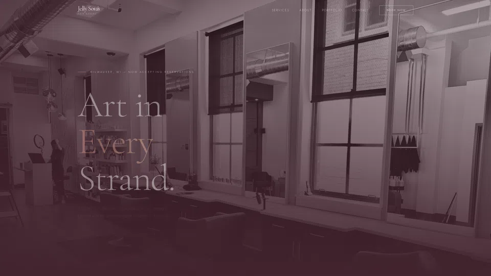 Homepage snapshot at launch