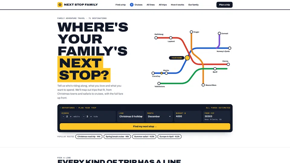 Homepage snapshot at launch