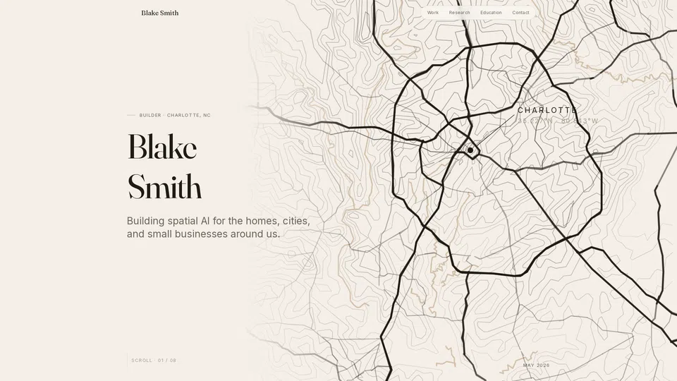 Homepage snapshot at launch