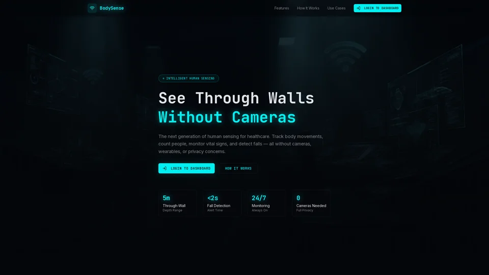 Homepage snapshot at launch
