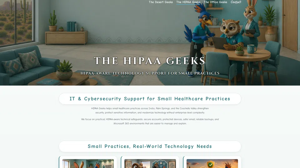 Homepage snapshot at launch