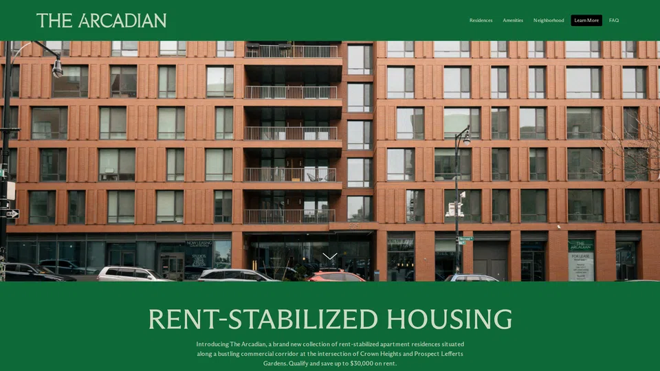 Homepage snapshot at launch