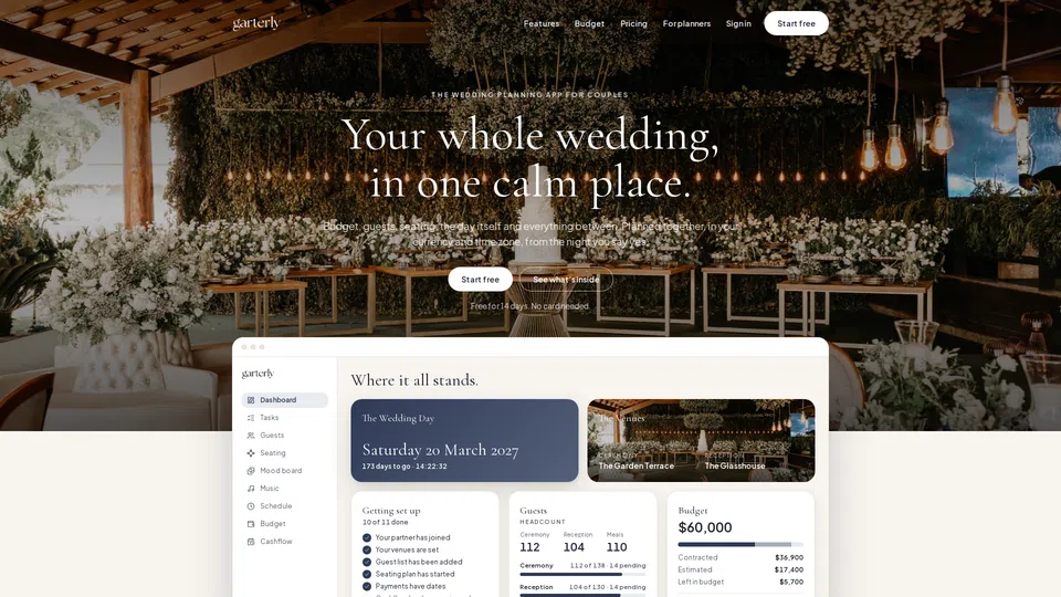 Homepage snapshot at launch