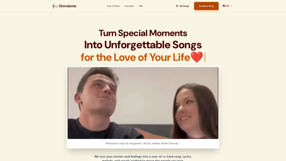 Homepage snapshot at launch