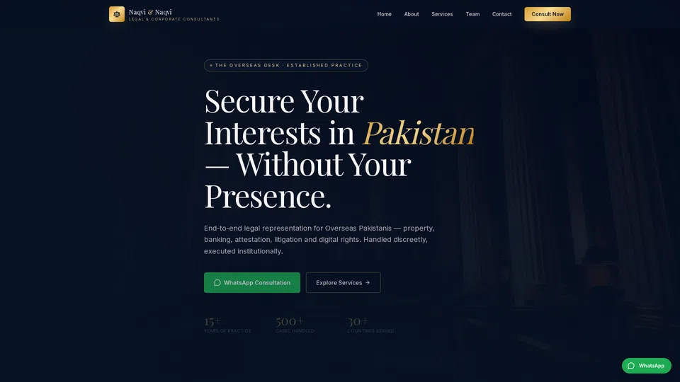 Homepage snapshot at launch