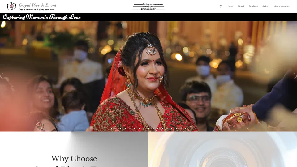 Homepage snapshot at launch