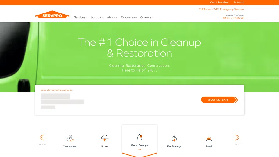 Homepage snapshot at launch