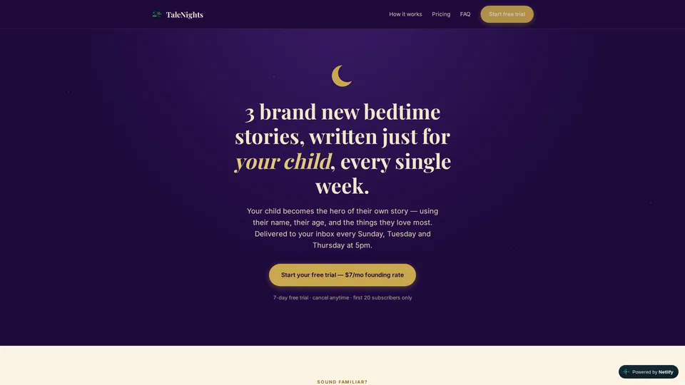 Homepage snapshot at launch