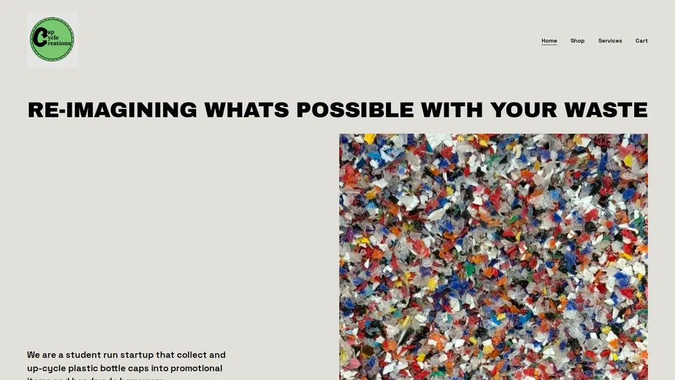 Homepage snapshot at launch