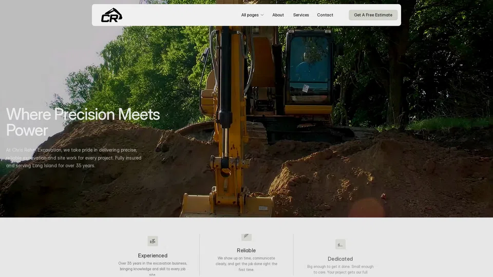 Homepage snapshot at launch