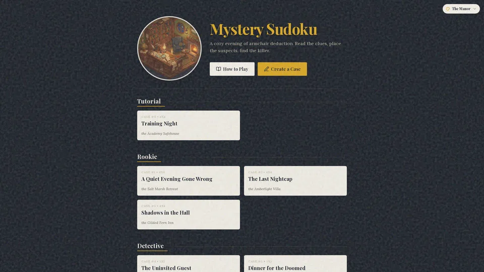 Homepage snapshot at launch