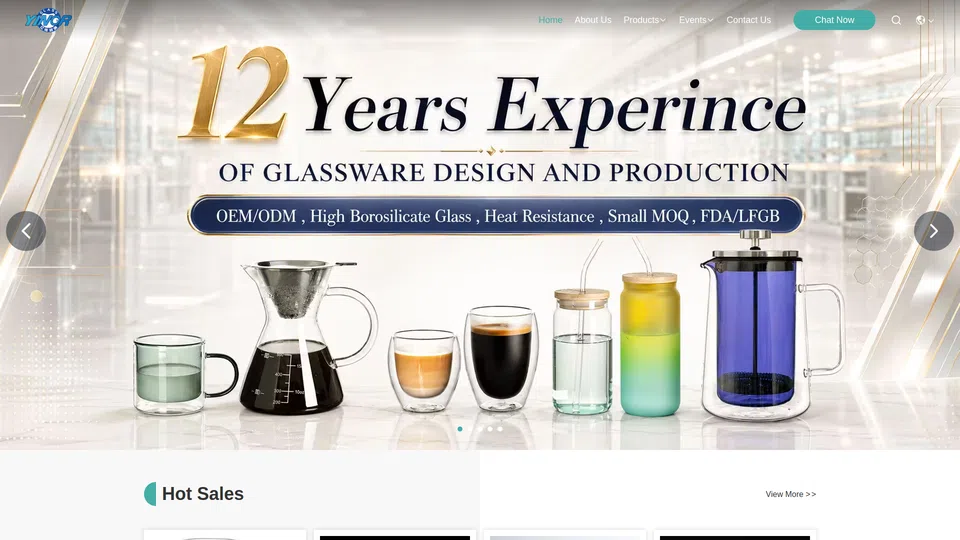 Homepage snapshot at launch