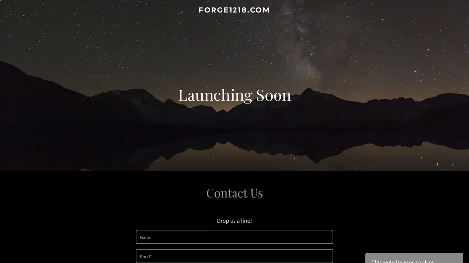Homepage snapshot at launch